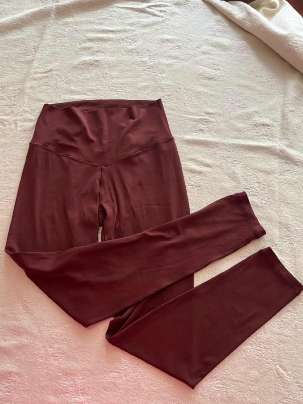 Aerie Offline Size Small 7/8 Leggings Brown/ Maroon
